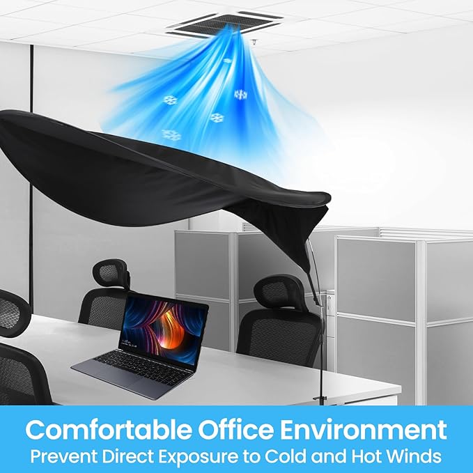 Adjustable Office Cubicle Desk Shade –Blocks Light and Visual Distractions - Image 4