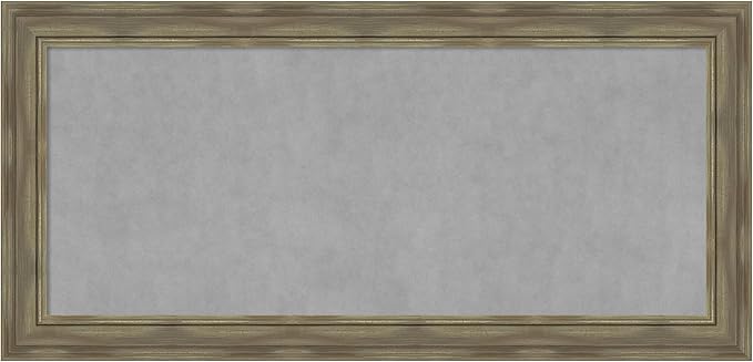 Amanti Art Grey Framed Magnetic Board 26x54 Oversize Vision Board by AmantiArt