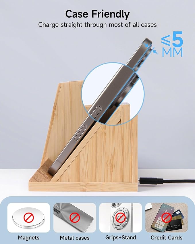 Bamboo Pen Holder for Desk & Nightstand Organizer - Image 9