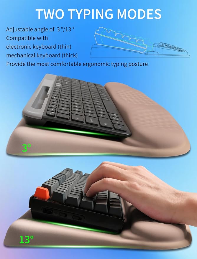 KUOSGM Ergonomic Wave Wrist Rest - Image 2