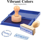 Blue Stamp Pad, 4 x 2.5 Inch Premium Quality Ink Pad - Image 3