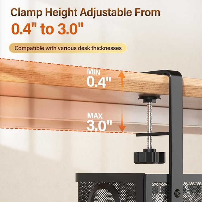 Under Desk Cable Management Large, Cinati 16" Cable Management Box - Image 2