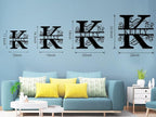 Custom Metal Name Sign | Split Letter Monogram Wall Decor | Personalized Family - Image 6
