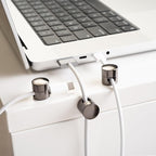 ICONIT Cable Anchors for Desk Organization Gun Metal | Premium Aluminum Cord - Image 2