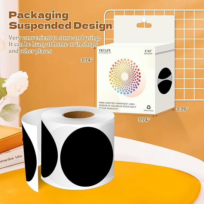 3 Inch Round Color Coding Labels - Image 3