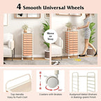 Giantex 10-Drawer Storage Cart w/Universal Wheel, Rolling Cart w/Handle - Image 7