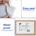 9527 Product 4.5" x 5.5" Clear Adhesive Top Loading Packing List/Shipping Label - Image 4