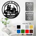 Custom Motorcycle Couple Metal Signs Personalized Couple Name Sign Motorbikes - Image 4