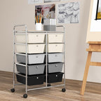 GOFLAME 10-Drawer Rolling Storage Cart, Art Craft Storage Organizer on Wheels - Image 2