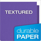 Oxford Twin-Pocket Folders, Textured Paper, Letter Size, Holds 100 Sheets - Image 4