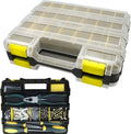 Double Side Tool Box Organizer, Hardware Storage Box, Portable Small Parts by BUSY-CORNER