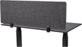 Stand Up Desk Store ReFocus Raw Clamp-On Acoustic Desk Divider Mounted Privacy