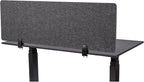 Stand Up Desk Store ReFocus Raw Clamp-On Acoustic Desk Divider Mounted Privacy by SStandUpDeskStore