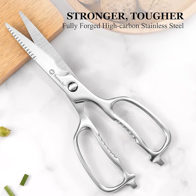 Sunnecko Kitchen Scissors for Food, Heavy Duty Scissors All Purpose Kitchen - Image 3