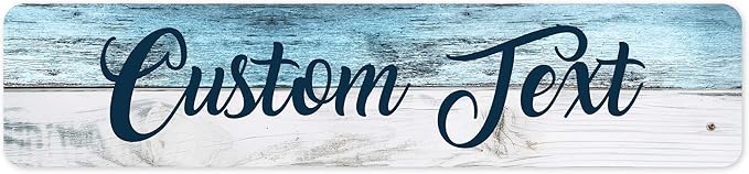 Custom Sign, Custom Street Sign, 11 Font Colors, 13 Font Styles, 4 Hole Options by MySignCenter