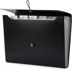 Cesil Black 7-Pocket Expanding File Folder, Polypropylene by CesilOfficeSupplies