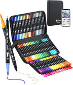 AEDAGA 80 Colors Numbered Dual Tip Brush Pens by AEDAGA