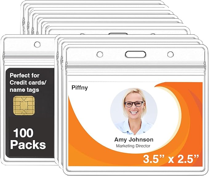 Clear ID Holder for Lanyard by Piffny