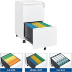Fesbos 2 Drawer Vertical File Cabinet - Image 6
