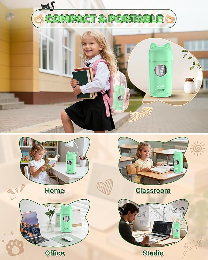 AFMAT Electric Pencil Sharpener, Fully Automatic Pencil Sharpener - Image 6