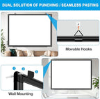H-Qprobd 48"x36" Magnetic White Board Dry Erase Wall Mount Whiteboard - Image 4