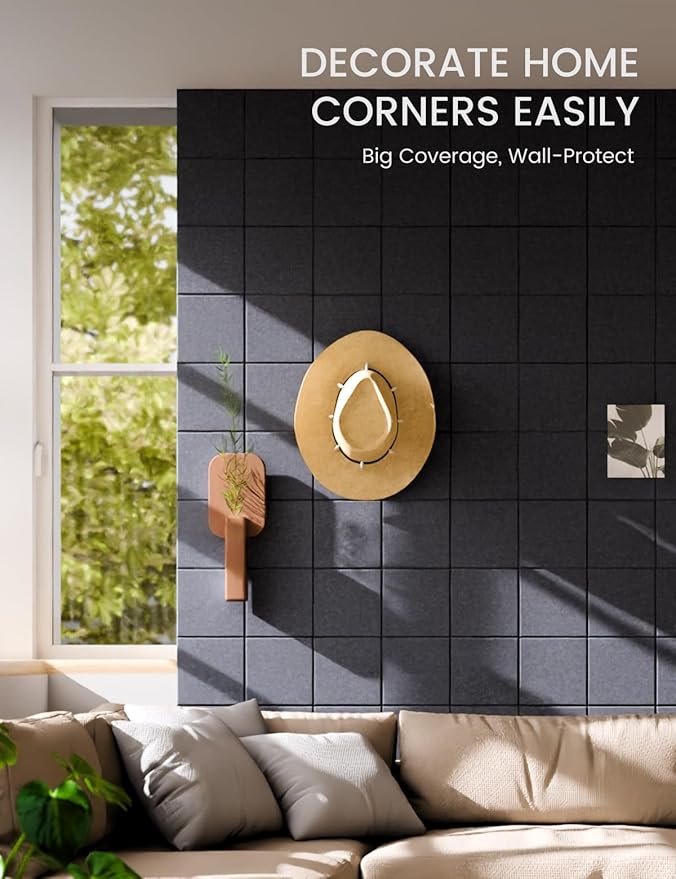 Fluxynara Large Felt Bulletin Board 36" x 24"Cork Board Alternative-6 Pack - Image 3
