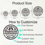 Personalized Wedding Anniversary Sign Gifts, Custom 50th 40th 65th 60th 25th - Image 8