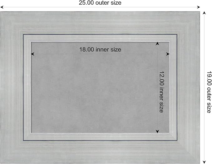 Amanti Art Silver Framed Magnetic Board 19x25 Small Vision Board - Image 3