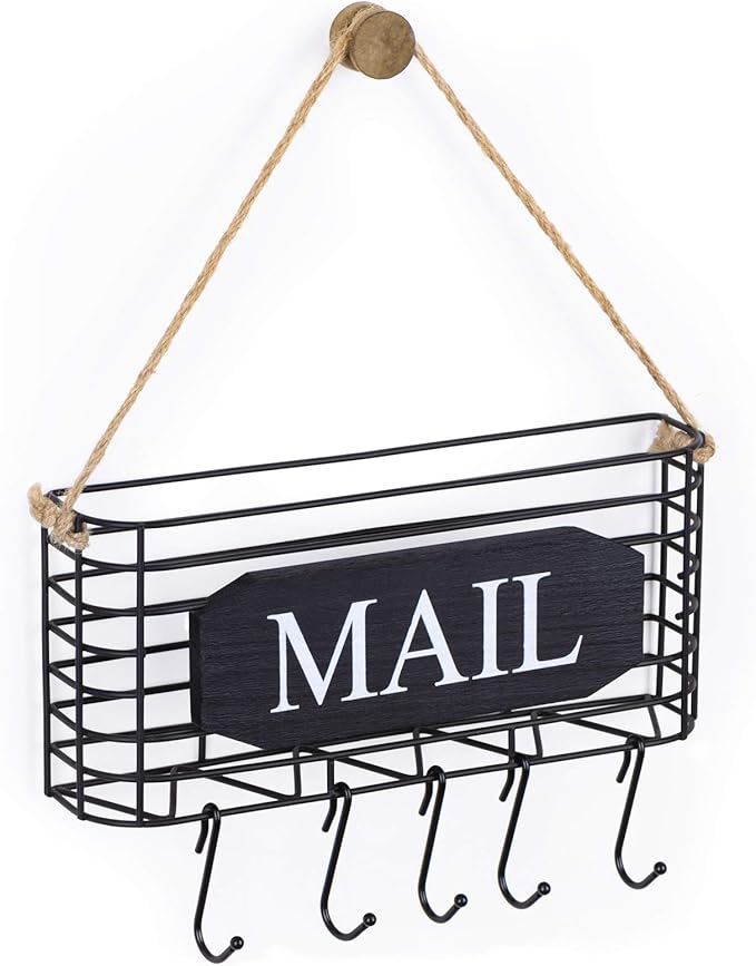 SRIWATANA Mail Key Holder for Wall, Mail Organizer Wall Mount, Small Size by SRIWATANA
