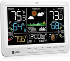 Weather Station Indoor Outdoor Thermometer Wireless, Home Atomic Clock by UUNNI
