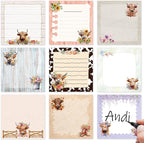 Highland Cow Sticky Notes Set by Lovarywow