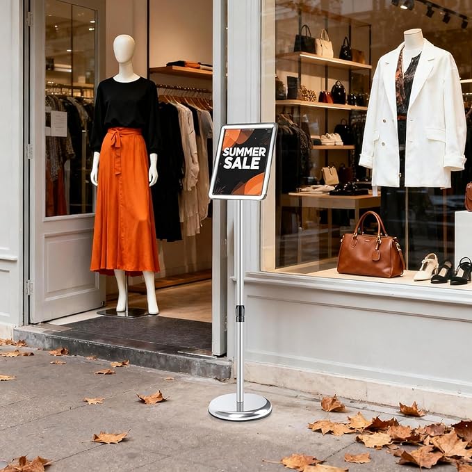 RedChili Sign Holder Stand 8.5x11 Inch, Floor Standing Sign Holder - Image 2