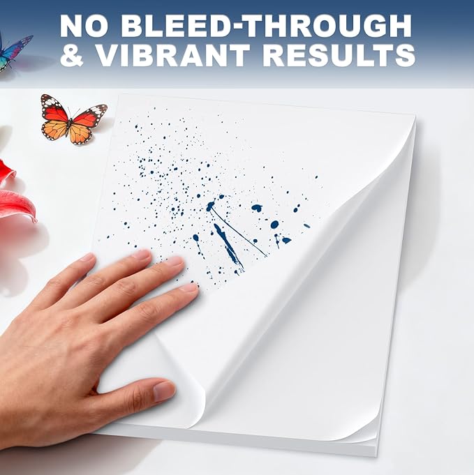 8.5 x 11 Inch White Cardstock 40 Sheets, Premium Thick White Card Stock Paper - Image 4