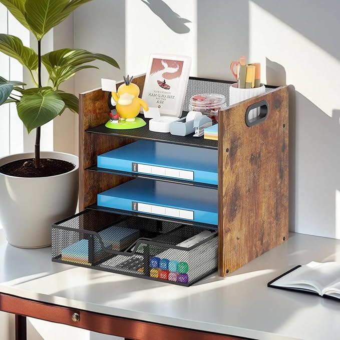 Boershun Wood Desk Organizer - Image 2