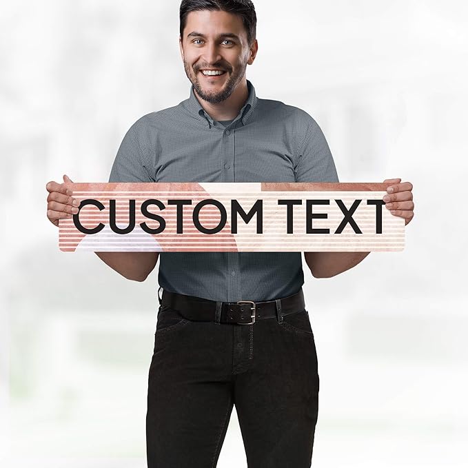 Custom Sign, Custom Street Sign, 11 Font Colors, 13 Font Styles, 4 Hole Options - Image 2