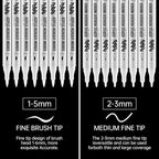 hhhouu 17Pack Dual Tip Black & White Brush Pens- Fineliner & Highlighting Set - Image 5