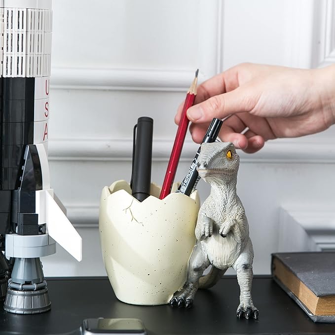 Banllis Cute Pencil Holder Funny Dinosaur Desk Accessories, Pen Organizer - Image 7