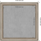 Amanti Art Silver Framed Magnetic Board 14x14 X-Small Vision Board - Image 4