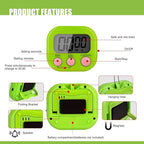 6 Pack Multi-Function Electronic Timer, Colorful Kitchen Timers Digital Magnetic - Image 5