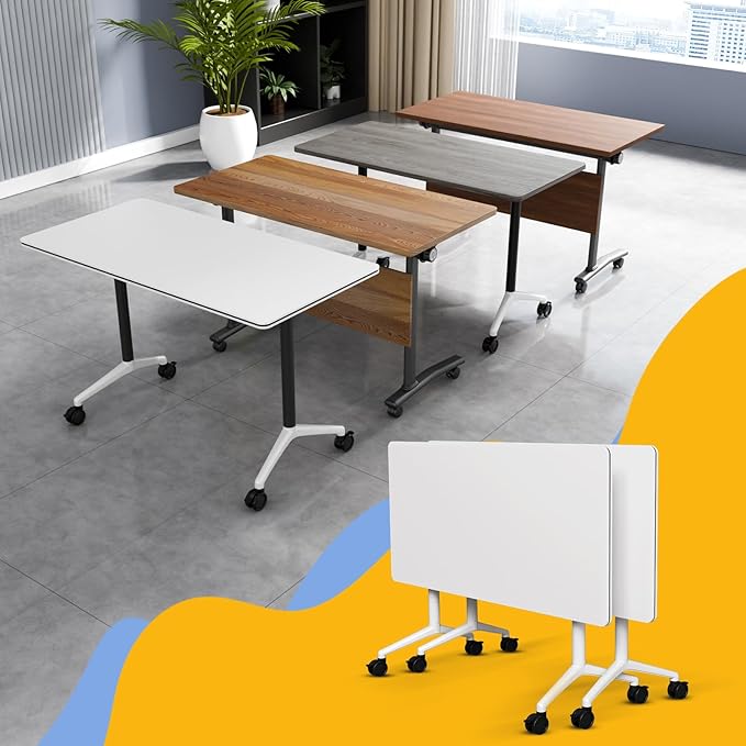 Conference Table Flip Top Mobile Conference Room Tables, Folding Conference by WYMHYZ