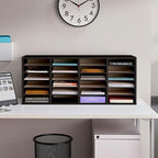 Safco Wooden Paper and Mail Organizer - Image 5