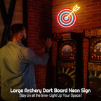 Dart Board Neon Sign for Adult Kids, Dart Target Neon Led Signs, Funny Decor - Image 3
