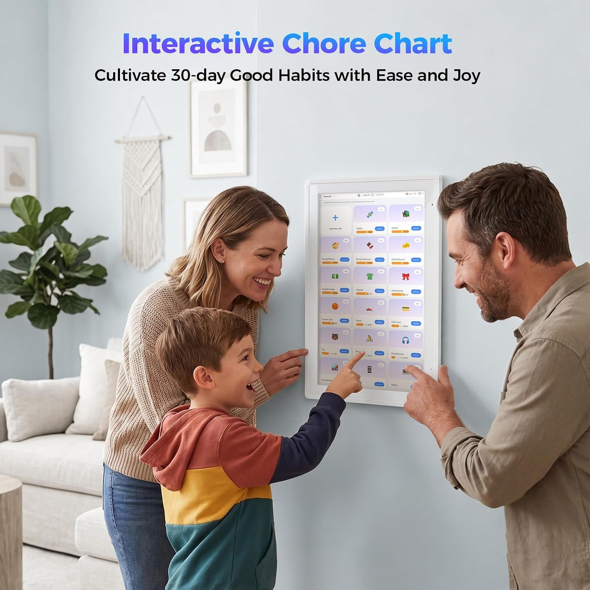 Digital Calendar 15.6 inch Wall Planner Electronic Calendars & Chore Char...