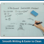 Magnetic Glass Writeboard 48"X36" Premium Tempered Dry Erase Boards Wall - Image 5