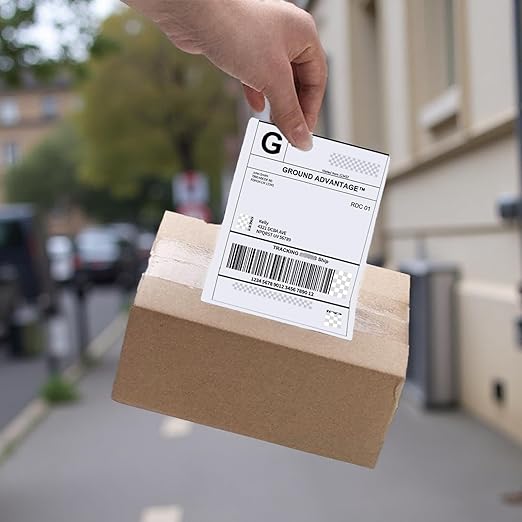 4"×6" Direct Thermal Shipping Label, Fanfold Thermal Label 500 Packs Per Stack - Image 3
