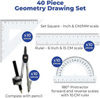 Virginia's Store 40 Piece, Precision Geometry Set - Image 2