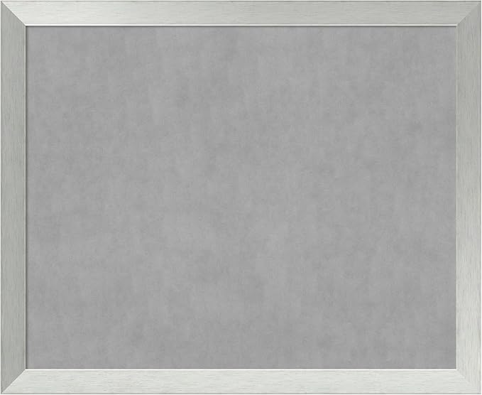 Amanti Art Silver Framed Magnetic Board 36x44 X-Large Vision Board by AmantiArt