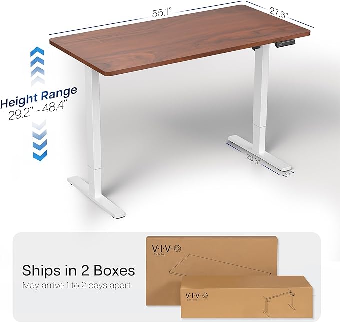 VIVO Electric 55 x 28 in Standing Desk, Memory Height Adjustment, 1B Series - Image 3