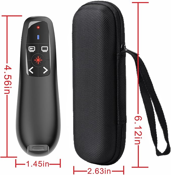 Presentation Clicker with Case Storage, Wireless Presenter Remotes with USB-A&C - Image 2