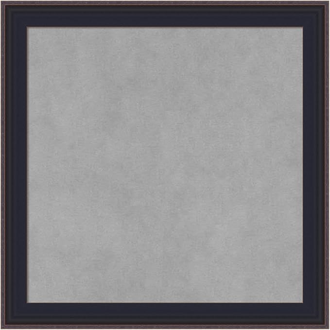 Amanti Art Black Framed Magnetic Board 19x19 Small Vision Board by AmantiArt